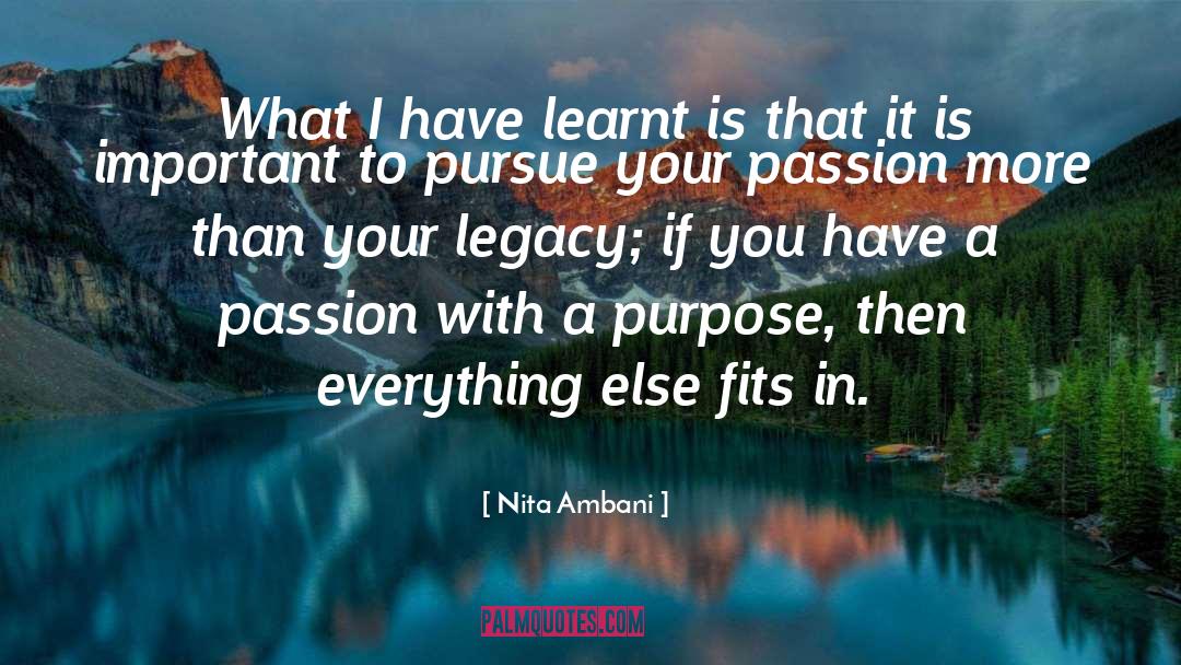 Self Purpose quotes by Nita Ambani