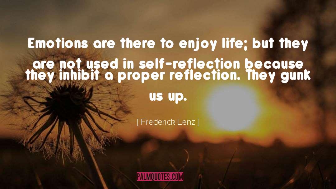 Self Reflection quotes by Frederick Lenz