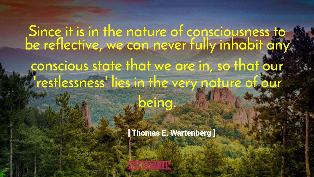 Self Reflective quotes by Thomas E. Wartenberg