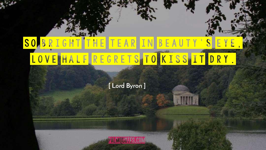 Self Regret quotes by Lord Byron