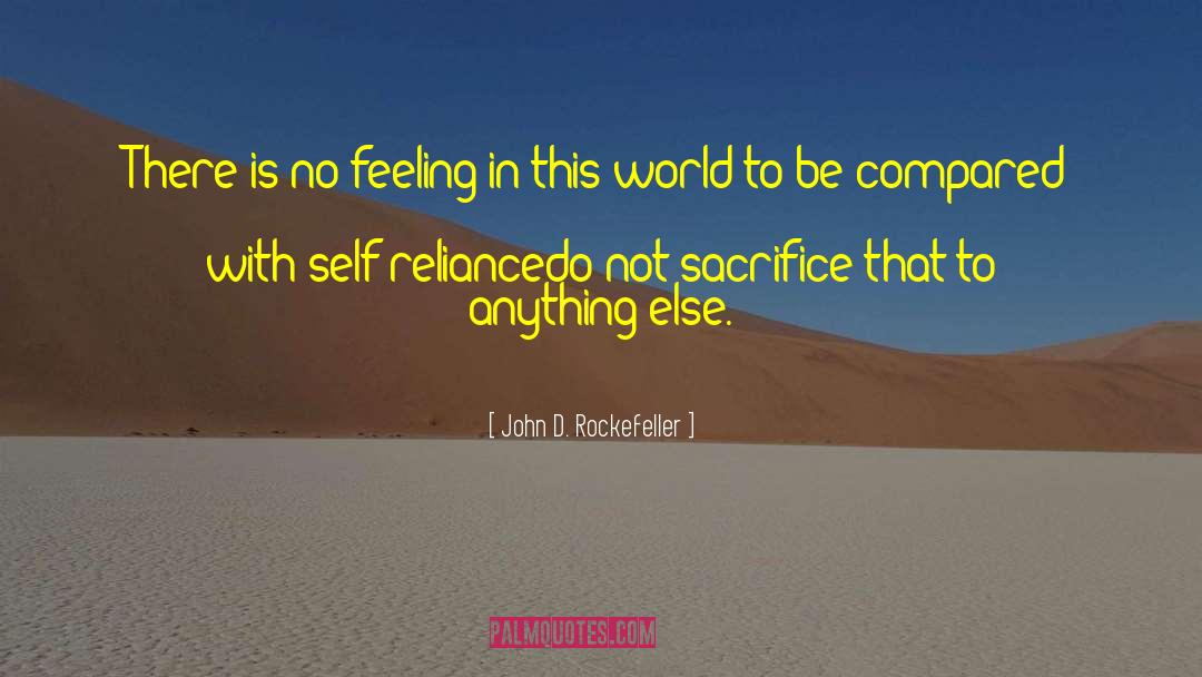 Self Reliance In Walden quotes by John D. Rockefeller