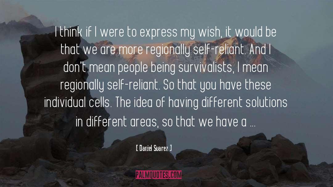 Self Reliant quotes by Daniel Suarez