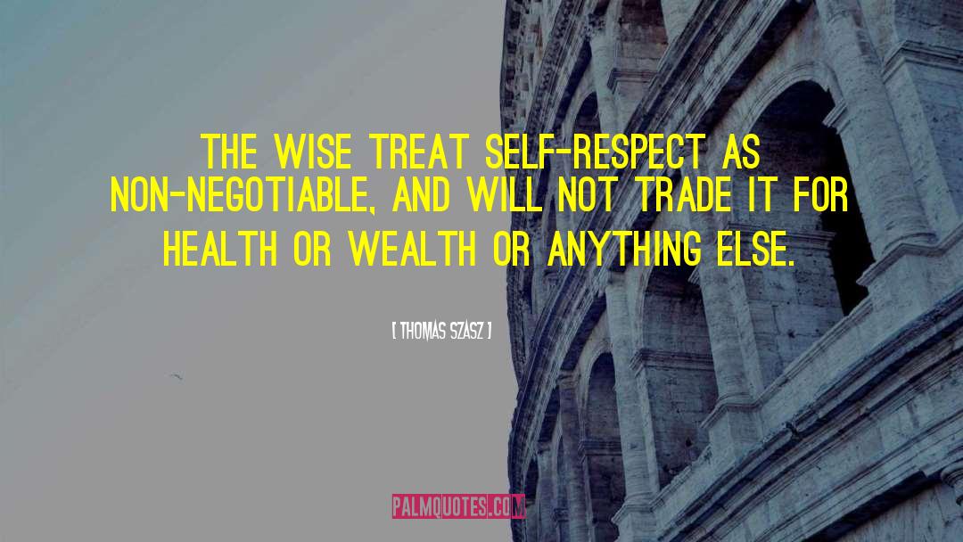 Self Respect And Dignity quotes by Thomas Szasz