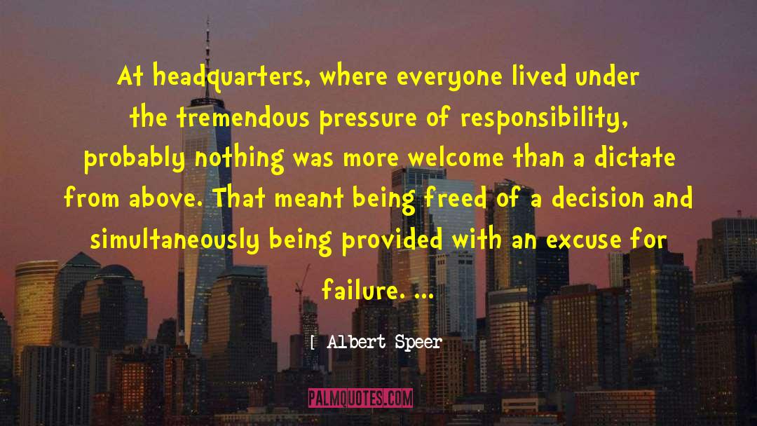 Self Responsibility quotes by Albert Speer