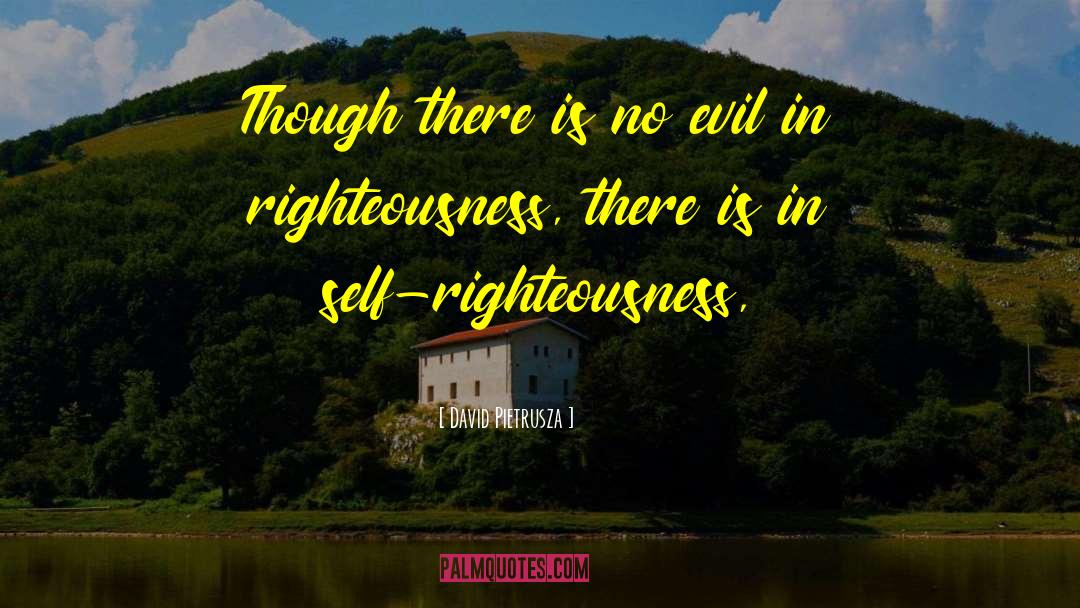 Self Righteousness quotes by David Pietrusza