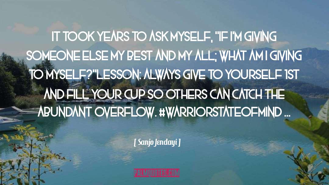 Self Sacrifice Marketing quotes by Sanjo Jendayi