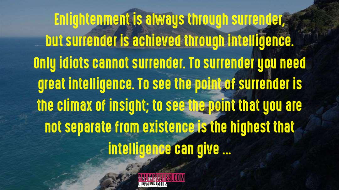 Self Surrender quotes by Rajneesh