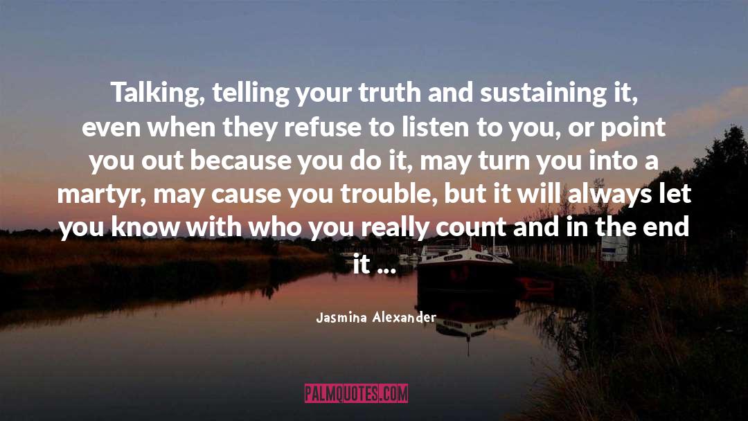 Self Sustaining quotes by Jasmina Alexander