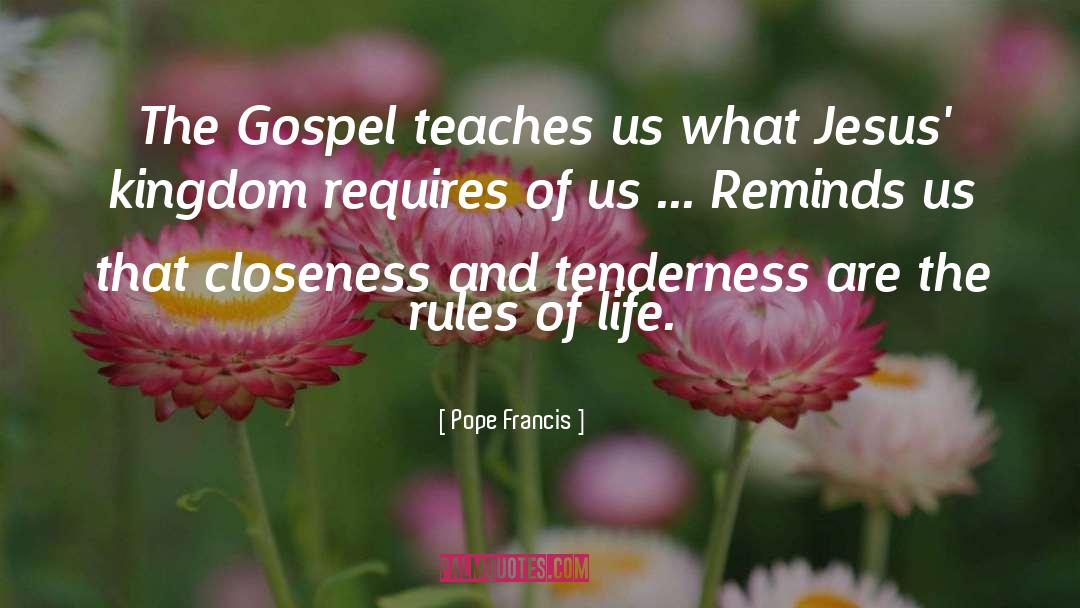 Self Tenderness quotes by Pope Francis