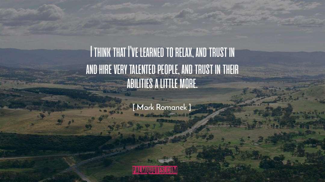 Self Trust quotes by Mark Romanek