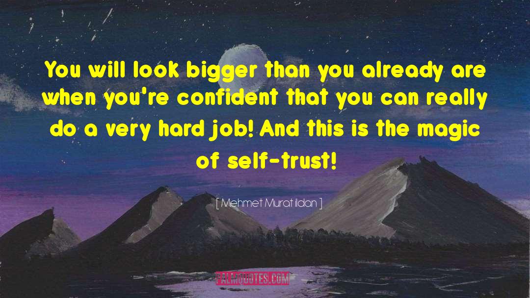 Self Trust quotes by Mehmet Murat Ildan