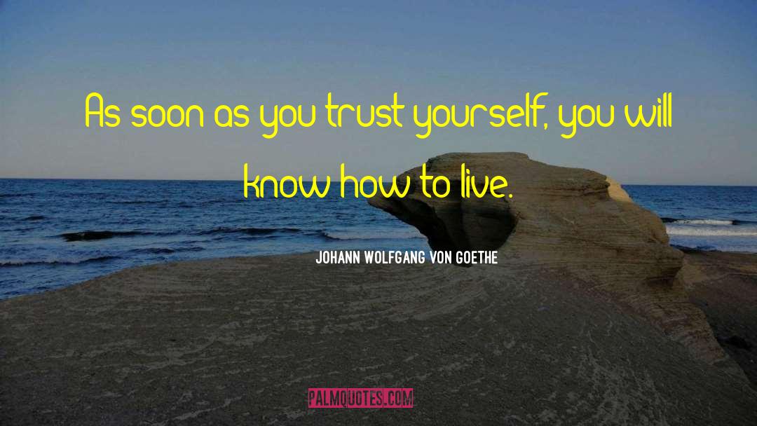Self Trust quotes by Johann Wolfgang Von Goethe