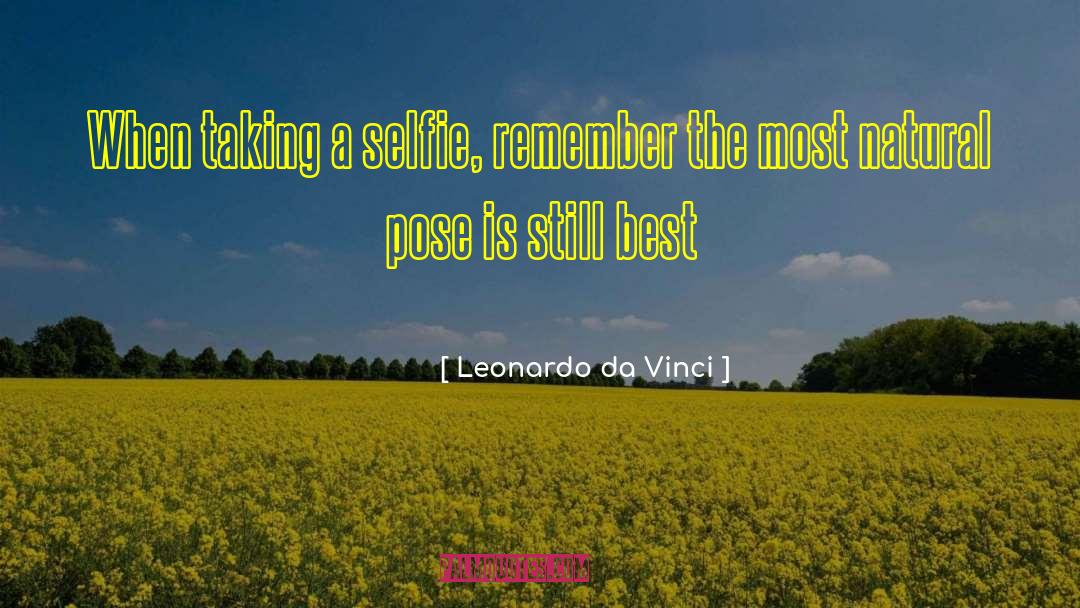 Selfie quotes by Leonardo Da Vinci