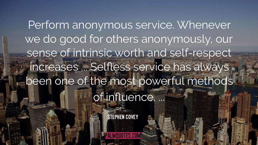 Selfless Service quotes by Stephen Covey