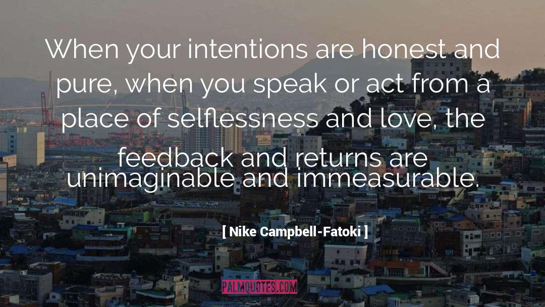 Selflessness quotes by Nike Campbell-Fatoki