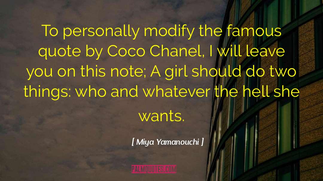 Selft Empowerment quotes by Miya Yamanouchi