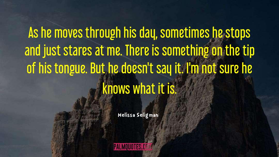 Seligman quotes by Melissa Seligman