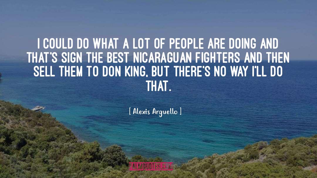 Sell quotes by Alexis Arguello