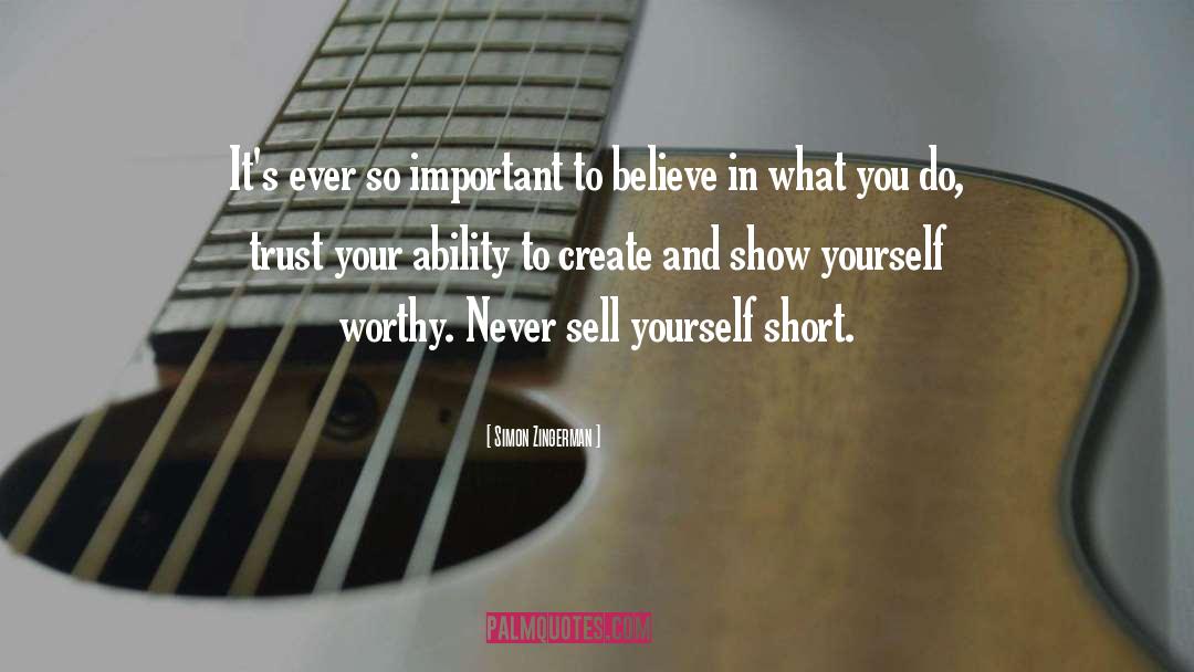 Sell Yourself quotes by Simon Zingerman