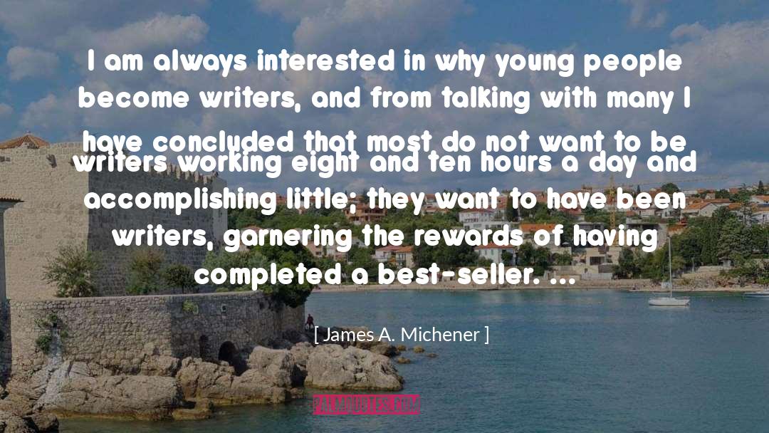 Sellers quotes by James A. Michener