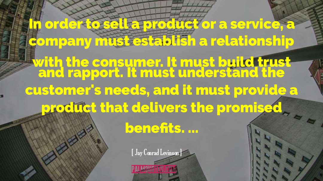 Selling Products quotes by Jay Conrad Levinson