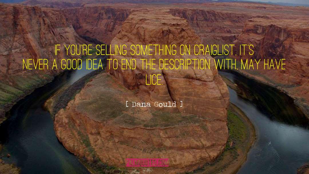Selling Something quotes by Dana Gould