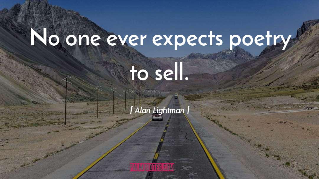 Sells quotes by Alan Lightman
