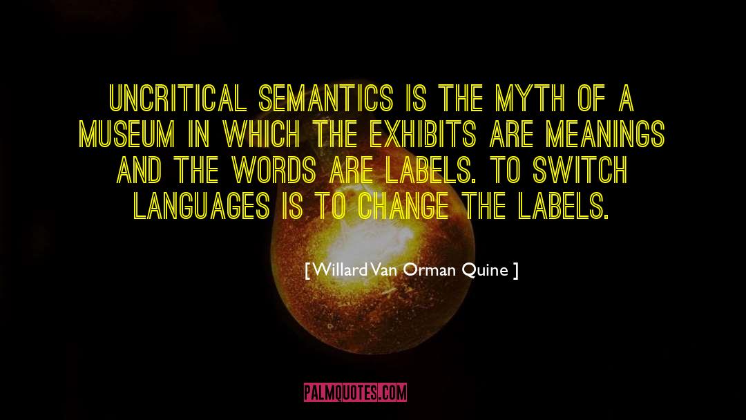 Semantics quotes by Willard Van Orman Quine