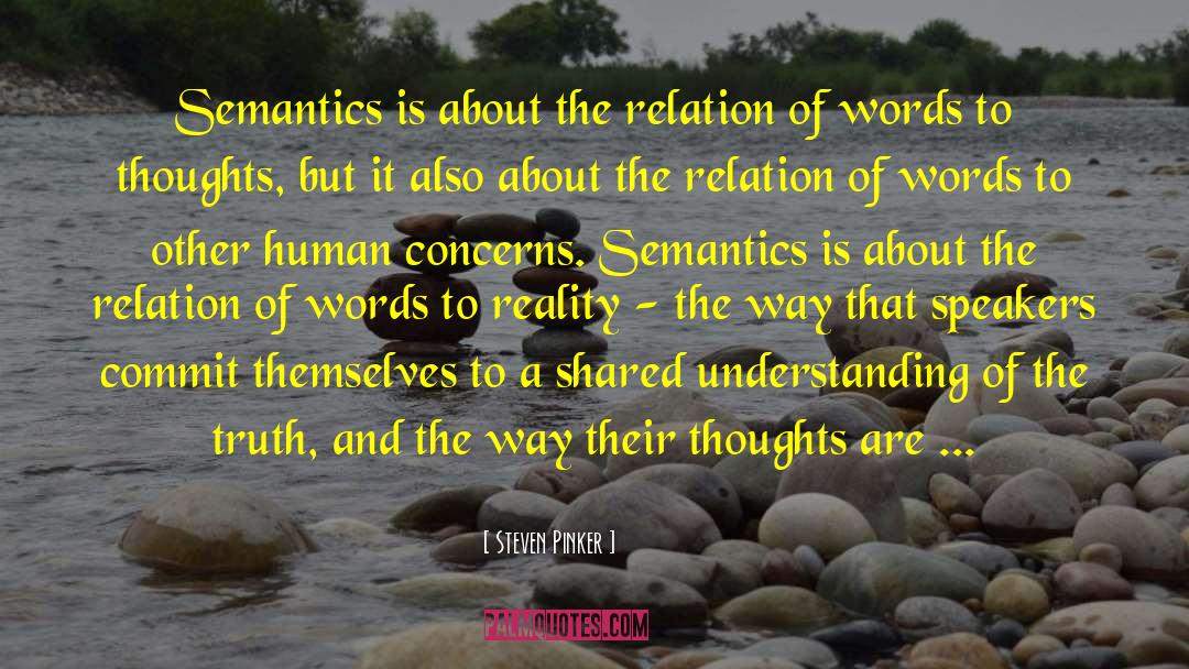 Semantics quotes by Steven Pinker