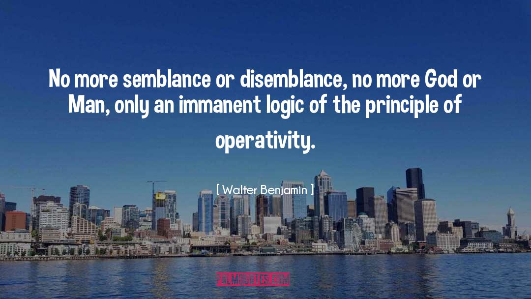 Semblance quotes by Walter Benjamin