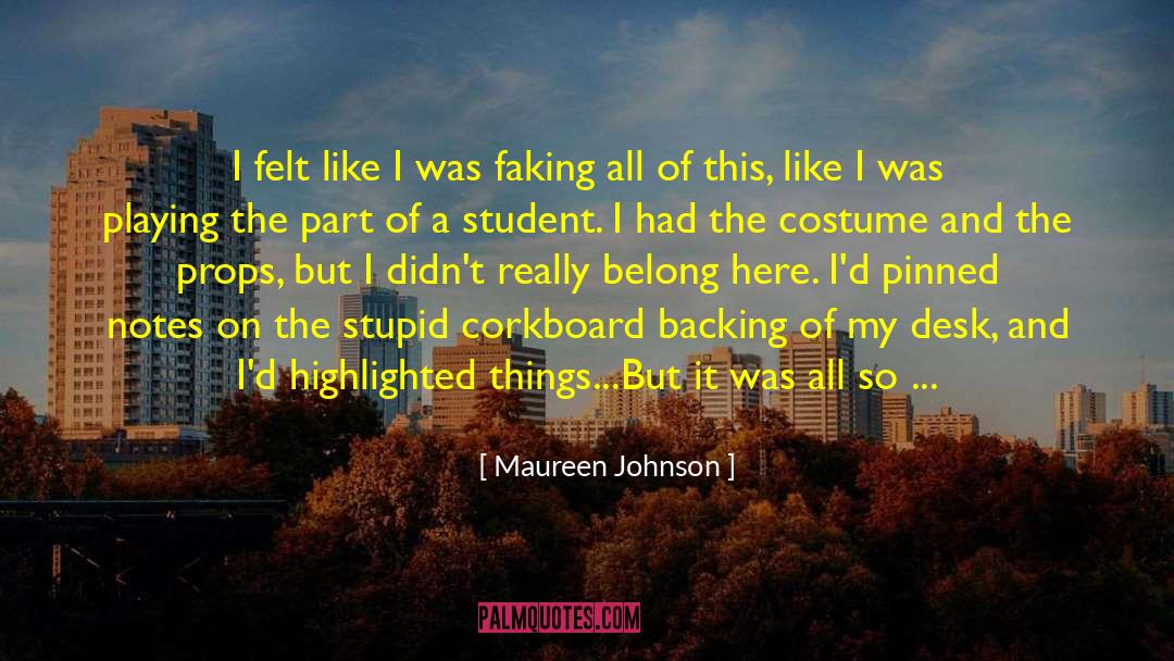 Semester quotes by Maureen Johnson