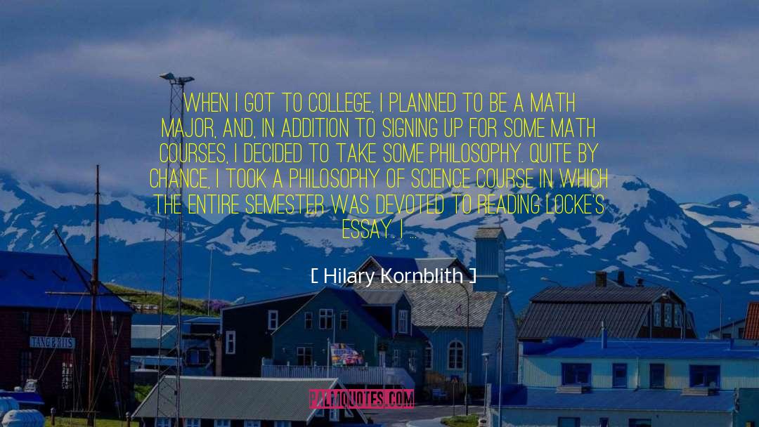 Semester quotes by Hilary Kornblith