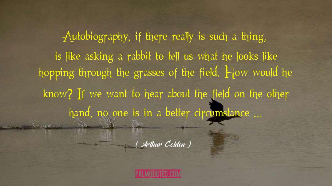 Semi Autobiography quotes by Arthur Golden