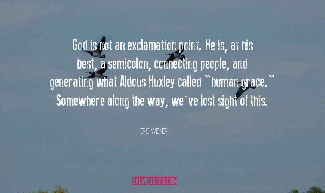 Semicolon In quotes by Eric Weiner
