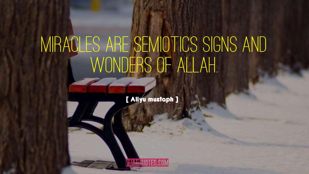 Semiotics quotes by Aliyu Mustaph