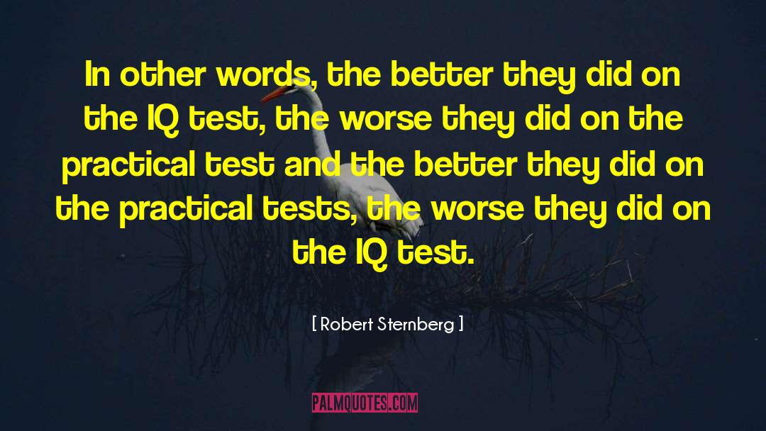Sempai Test quotes by Robert Sternberg