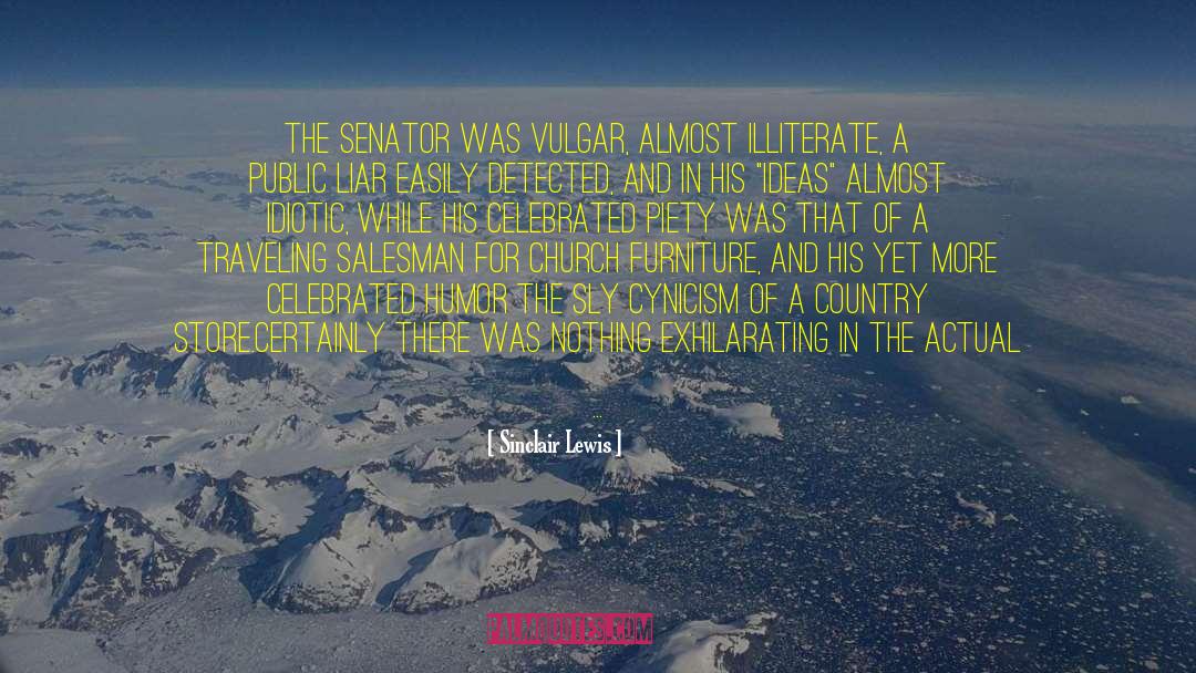 Senator quotes by Sinclair Lewis