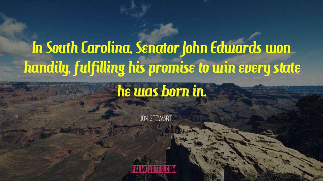 Senator quotes by Jon Stewart
