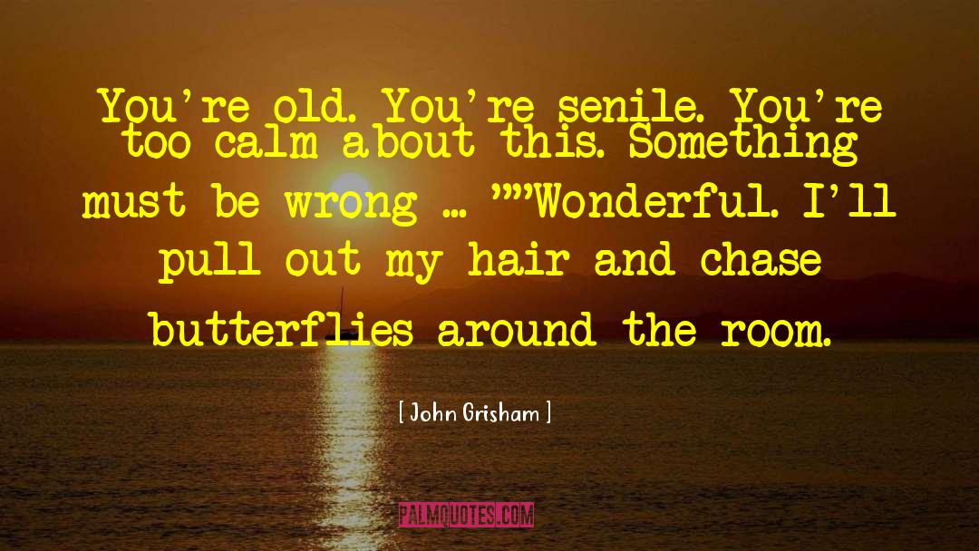 Senile quotes by John Grisham