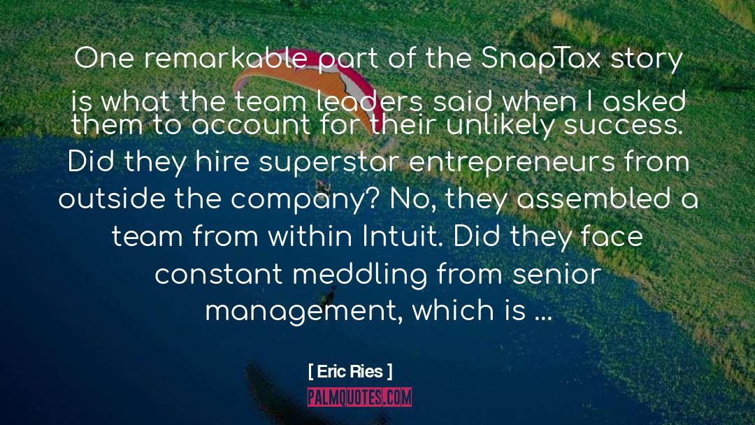 Senior Management quotes by Eric Ries