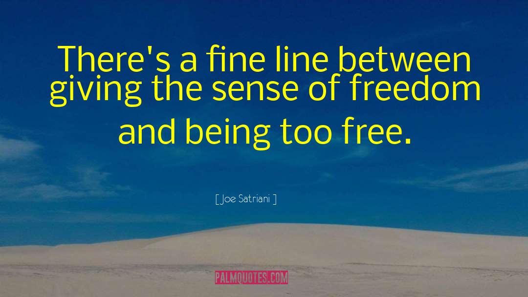 Sense Of Freedom quotes by Joe Satriani