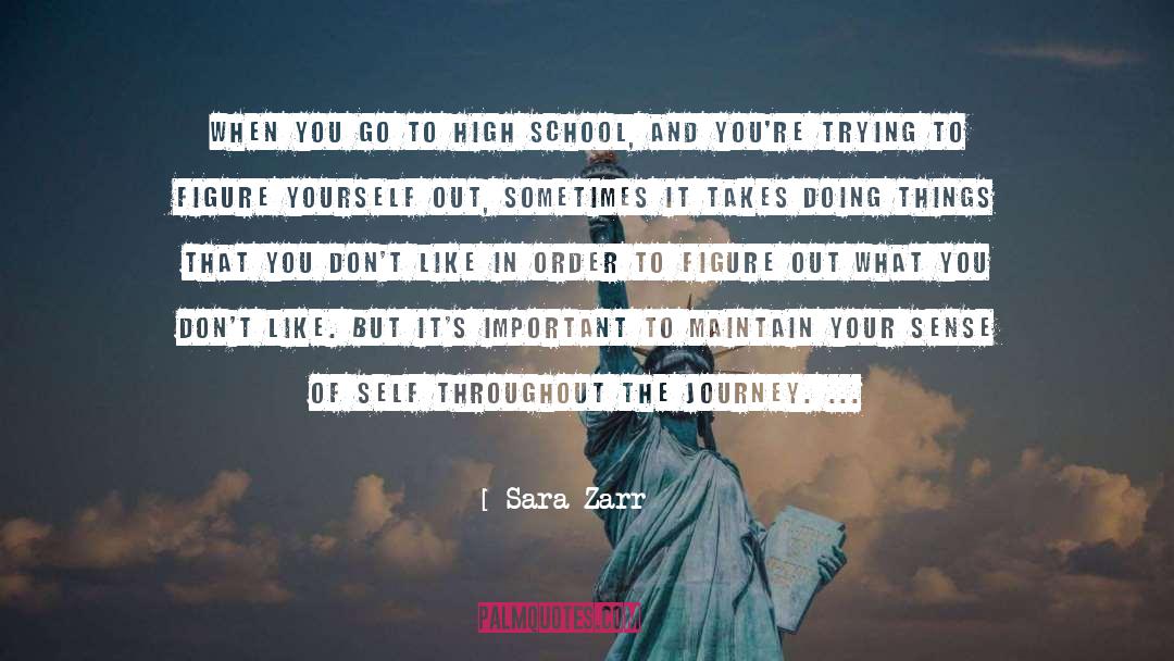 Sense Of Self quotes by Sara Zarr