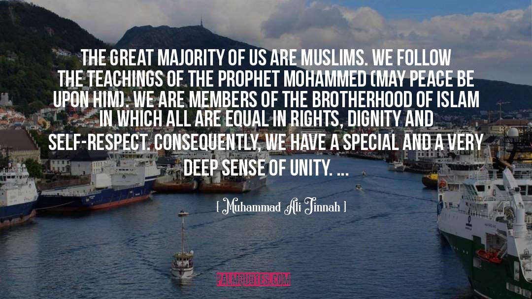 Sense Of Unity quotes by Muhammad Ali Jinnah