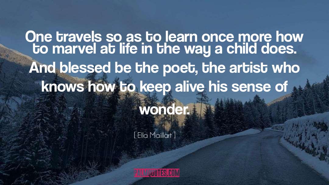 Sense Of Wonder quotes by Ella Maillart