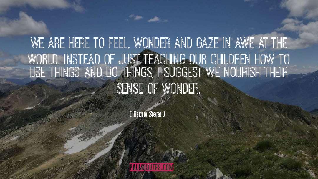 Sense Of Wonder quotes by Bernie Siegel