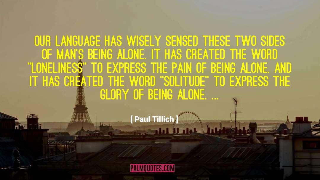 Sensed quotes by Paul Tillich