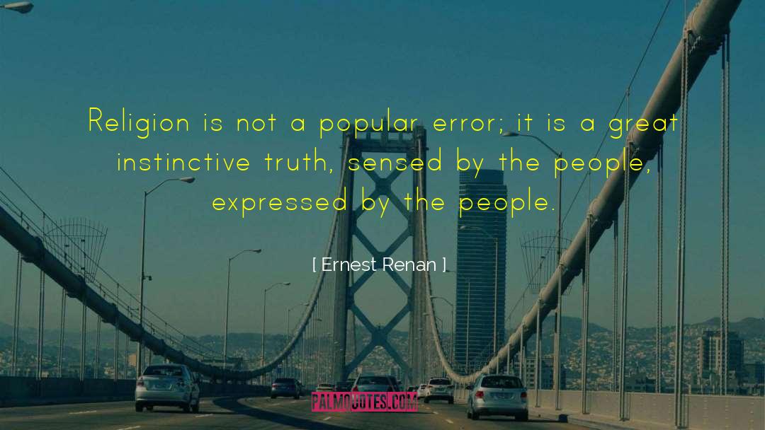 Sensed quotes by Ernest Renan