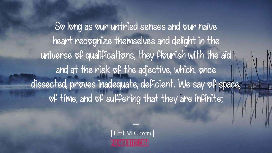Senses quotes by Emil M. Cioran