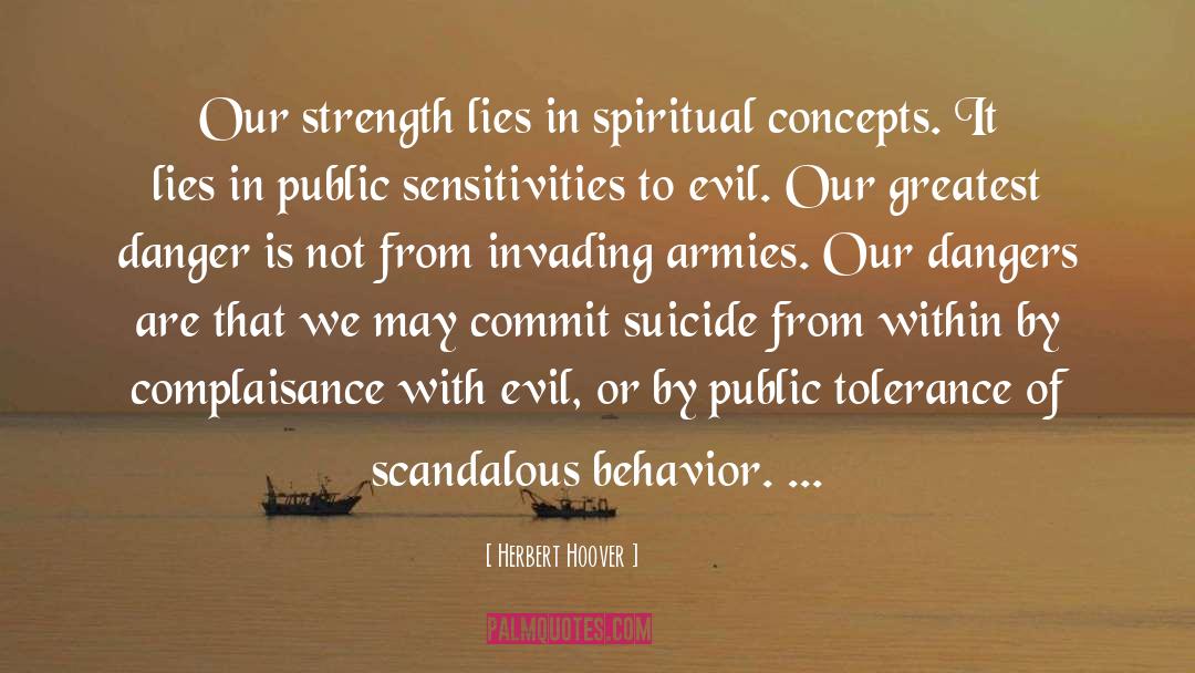 Sensitivities quotes by Herbert Hoover