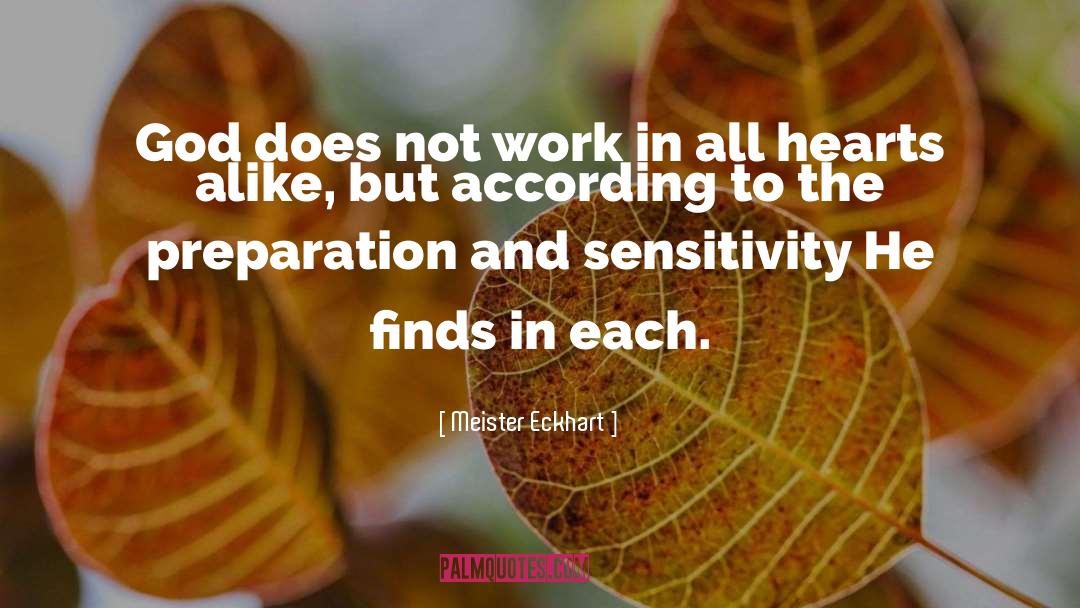Sensitivity quotes by Meister Eckhart